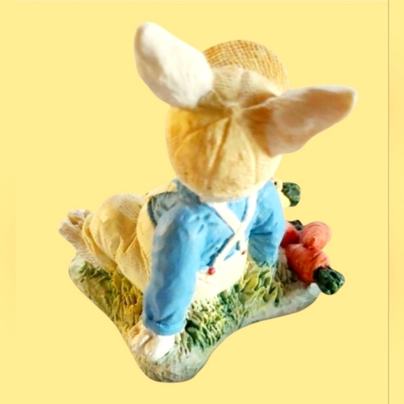 VINTAGE "BUNNY GARDEN GALA" LIMITED EDITION BUNNY FIGURINES RESIN HAND-PAINTED - Picture 3 of 9